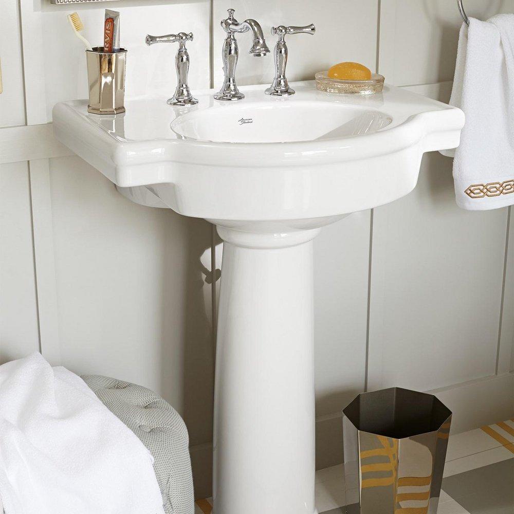American Standard White Pedestal Sink Base 