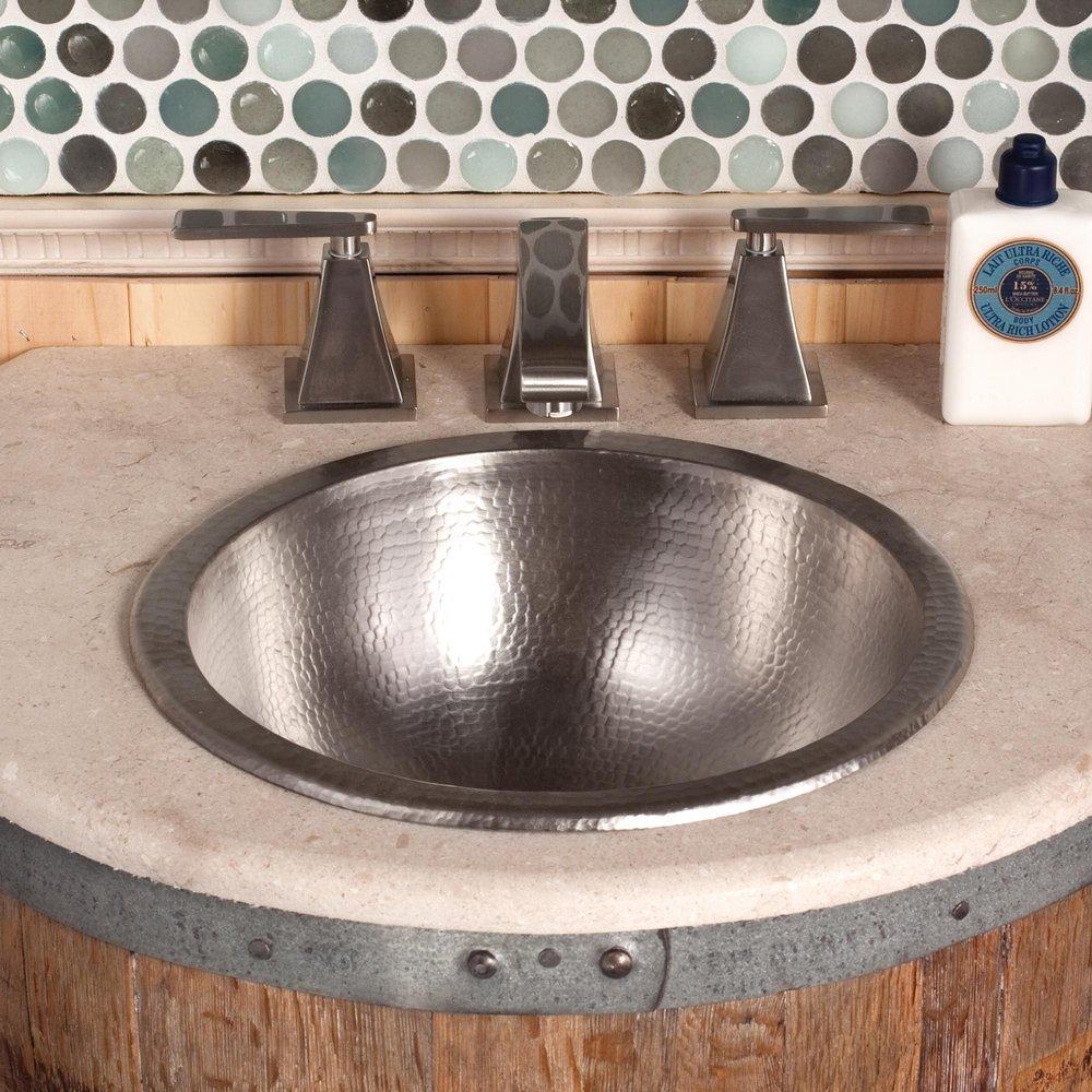 Native Trails Brushed Nickel Drop-In and Universal Mount Lavatory Sink 