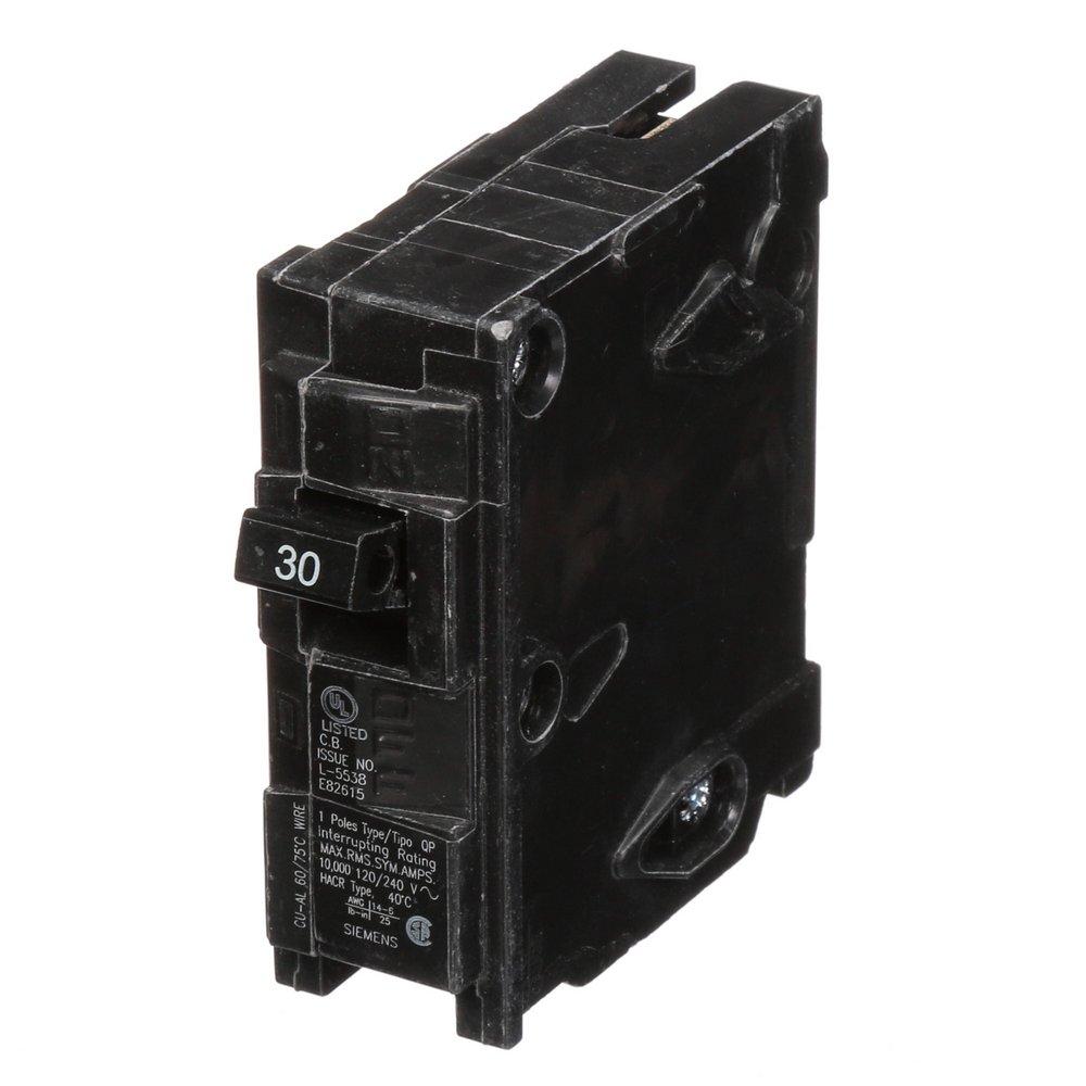 Siemens Energy & Automation 30 Amp 120 V 1-Pole Plug Inch Breaker 