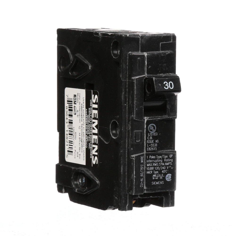 Siemens Energy & Automation 30 Amp 120 V 1-Pole Plug Inch Breaker 