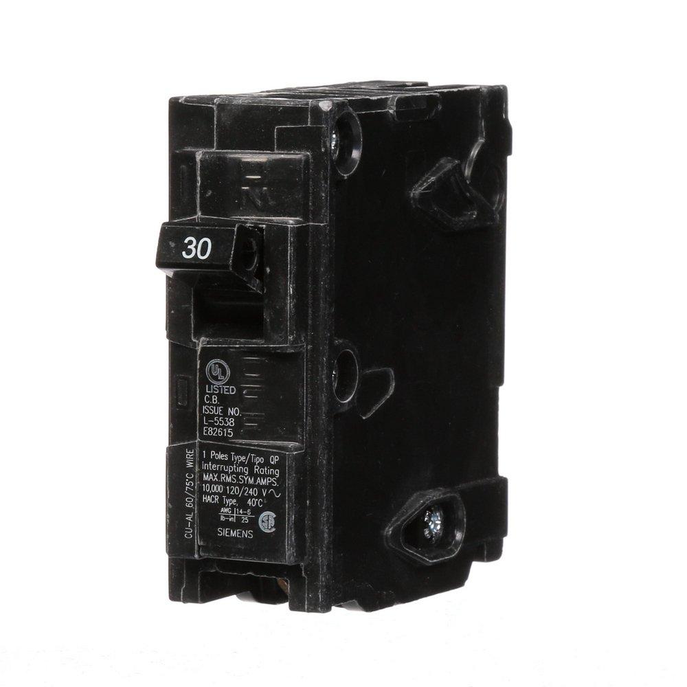 Siemens Energy & Automation 30 Amp 120 V 1-Pole Plug Inch Breaker 