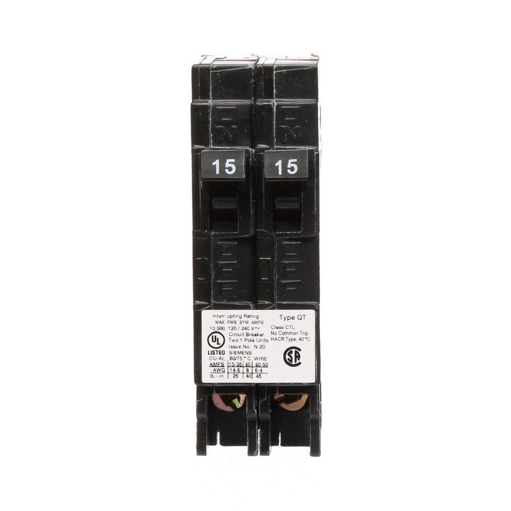 Siemens Energy & Automation 120 V 2-Pole Circuit Breaker 