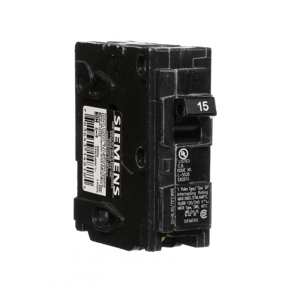 Siemens Energy & Automation 120 V 1-Pole Plug Inch Breaker 