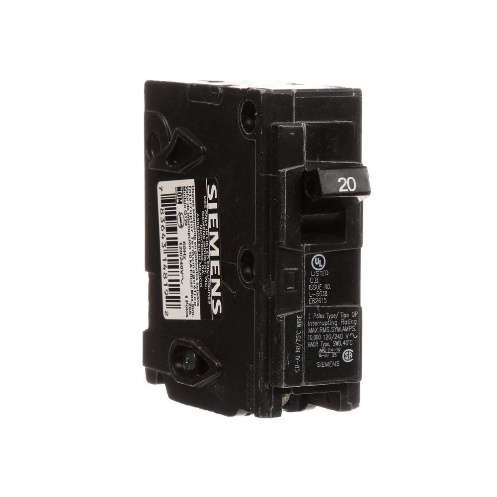 Siemens Energy & Automation 120 V 1-Pole Plug Inch Breaker 