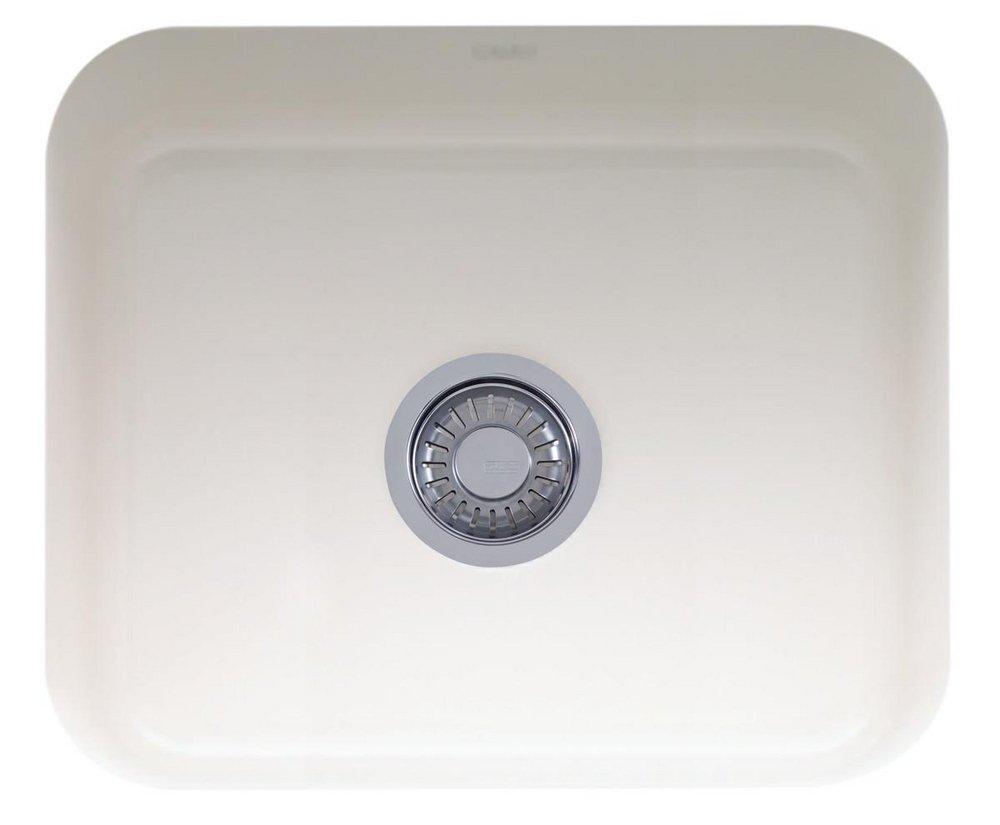 Franke White 21-5/8 x 17-3/8 in. No Hole Fireclay Single Bowl Undermount Kitchen Sink 