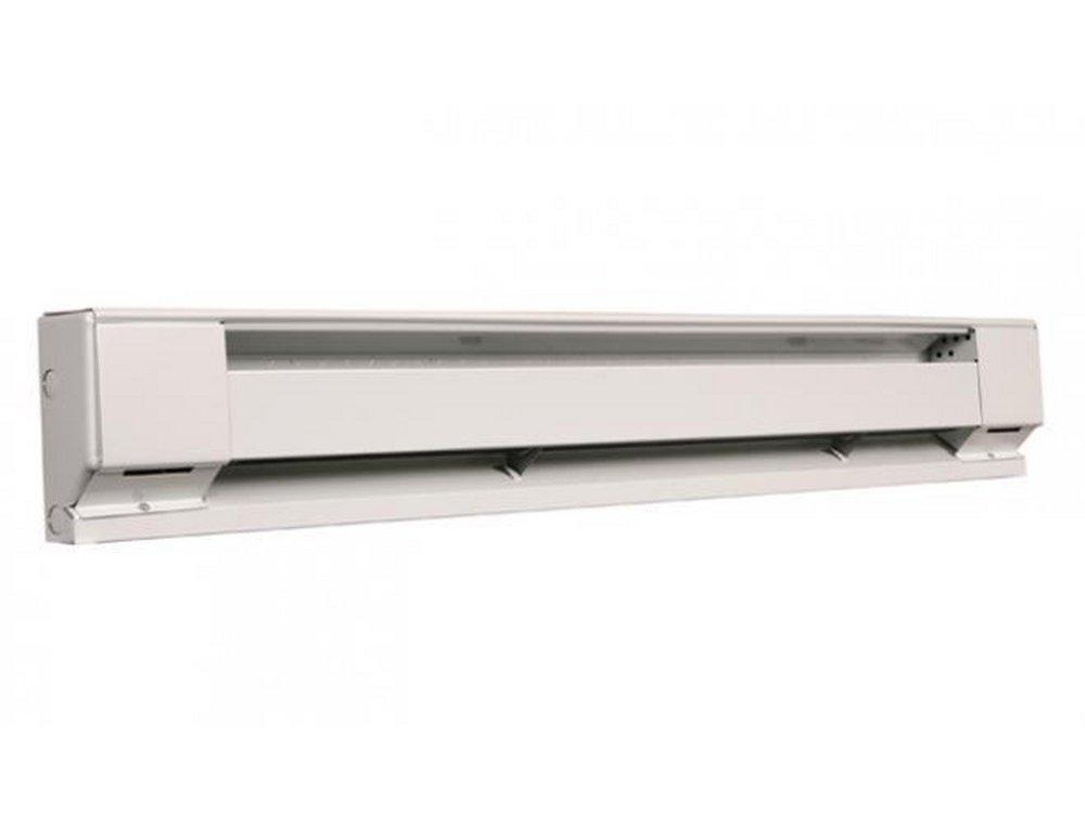 Berko White Complete Baseboard Unit in White 6-3/4 in. x 4 ft. Steel 