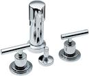 3-Hole Bidet Faucet with Vertical Spray and Double Lever Handle in Polished Chrome