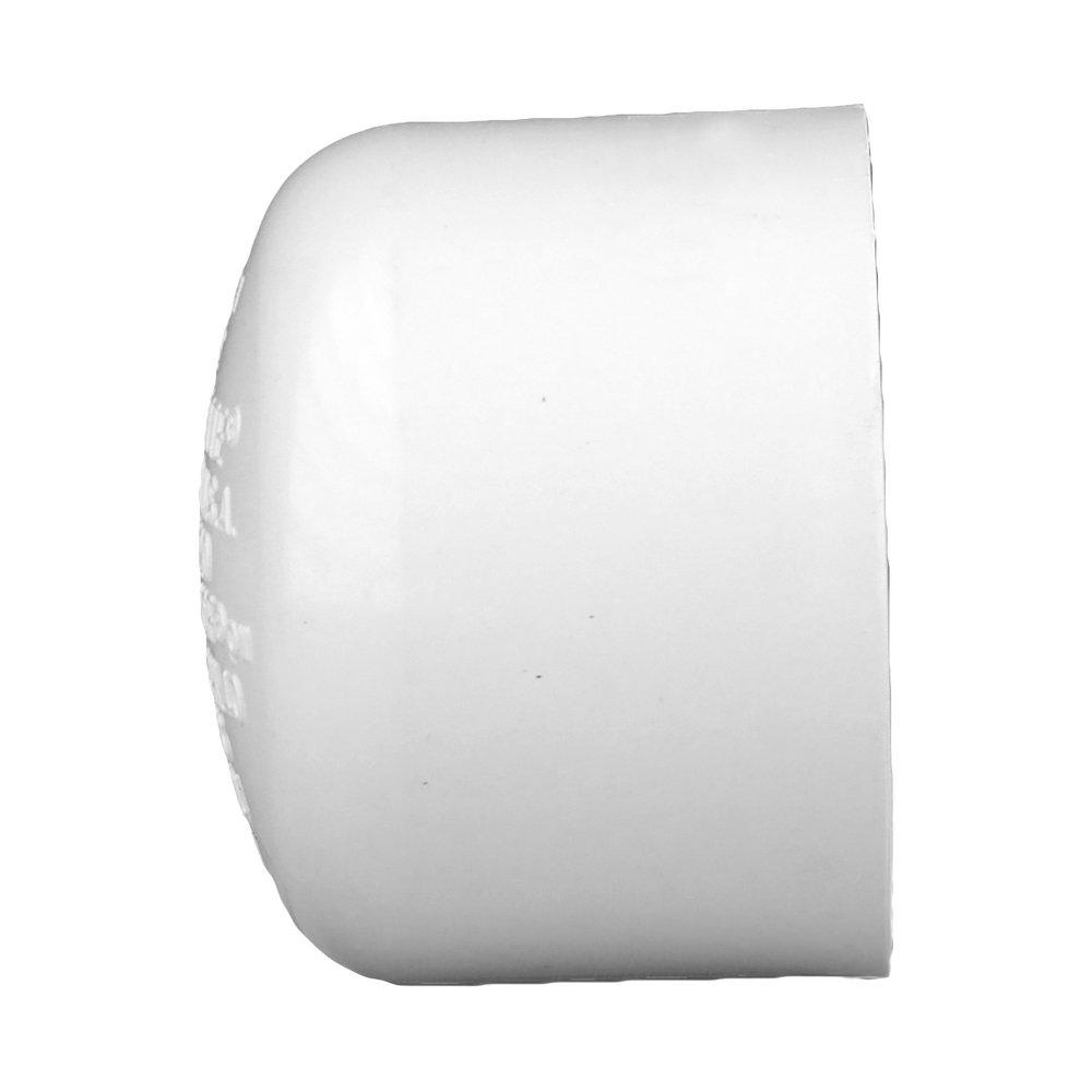 White PVC DWV Cap 