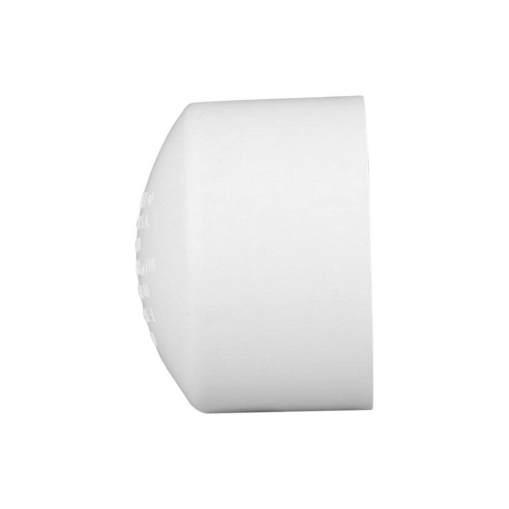 White PVC DWV Cap 