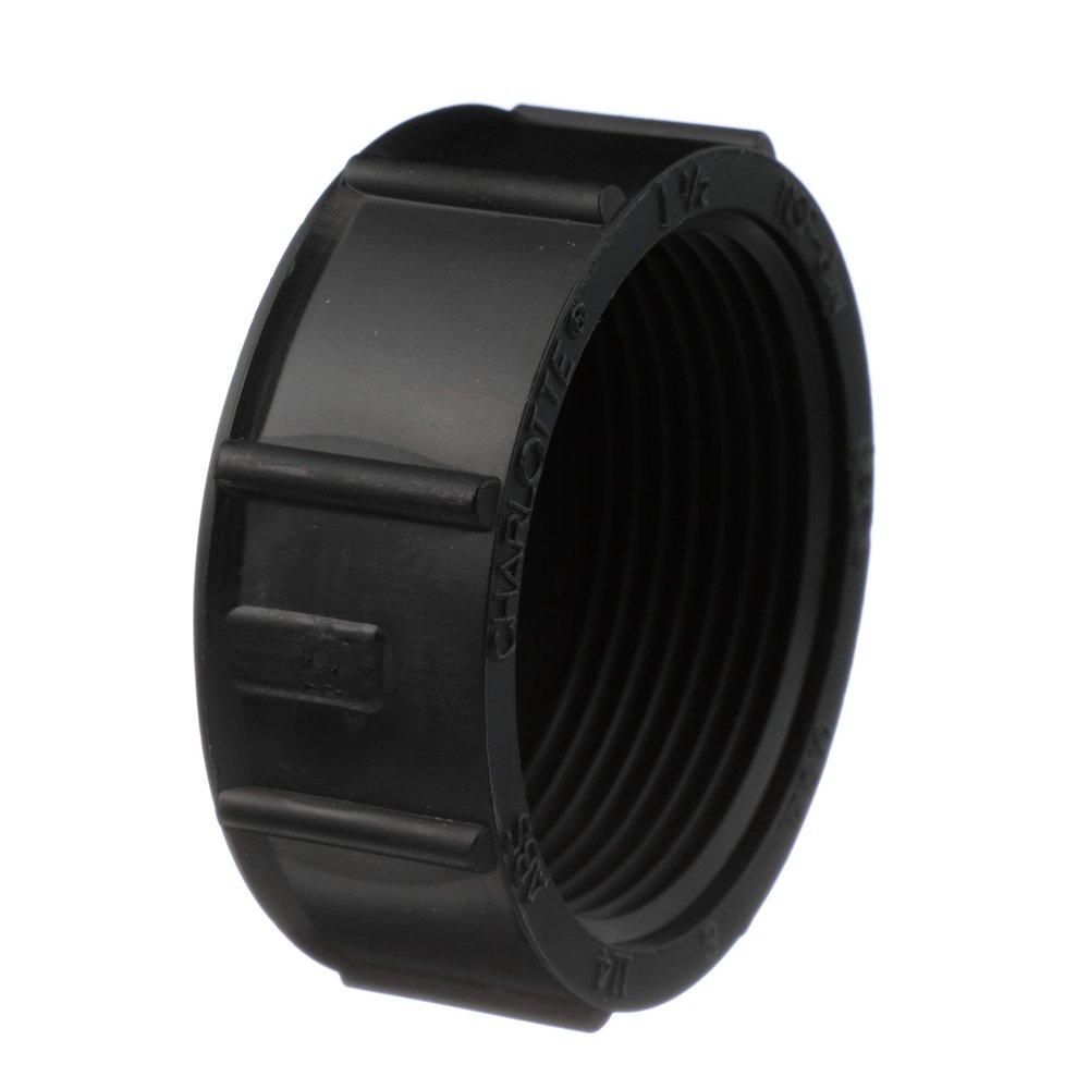 Black ABS DWV FPT Cap 