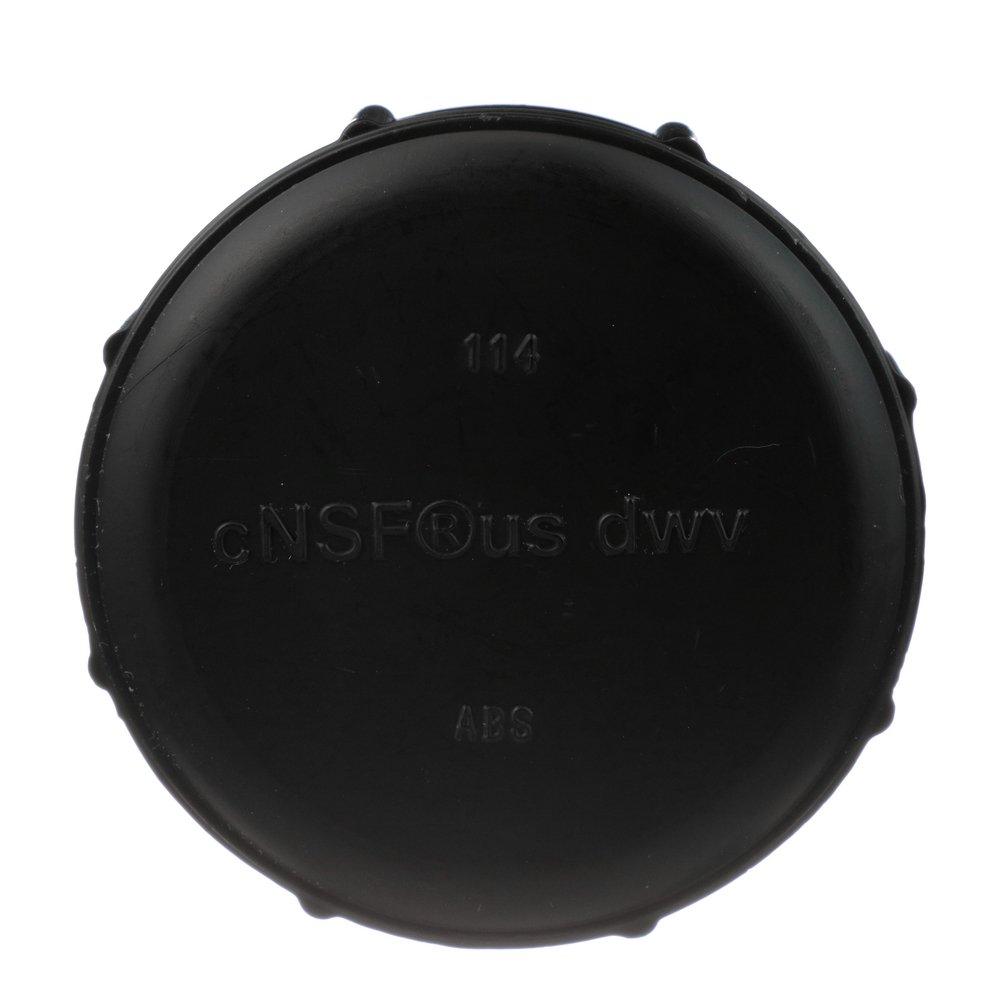 Black ABS DWV FPT Cap 