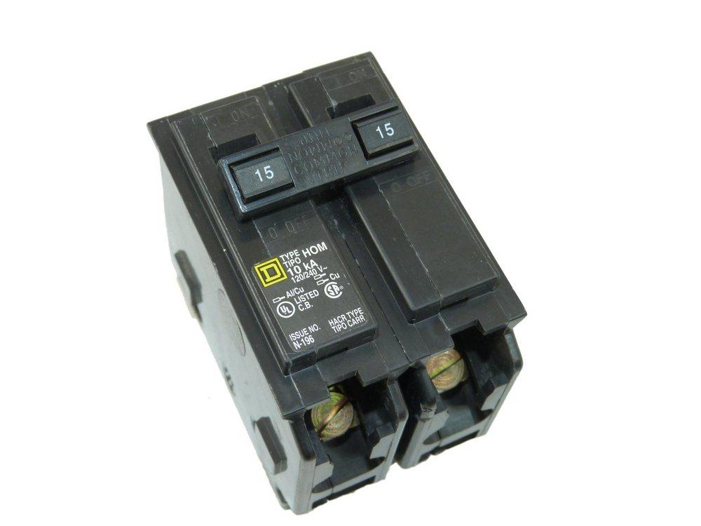 Square D Company 120/240V 2-Pole Miniature Circuit Breaker 