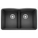 32 x 19-1/4 in. No Hole Composite Double Bowl Undermount Kitchen Sink in Anthracite