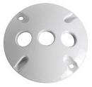 3-Hubs Aluminum Round Cover Whirlpool in White