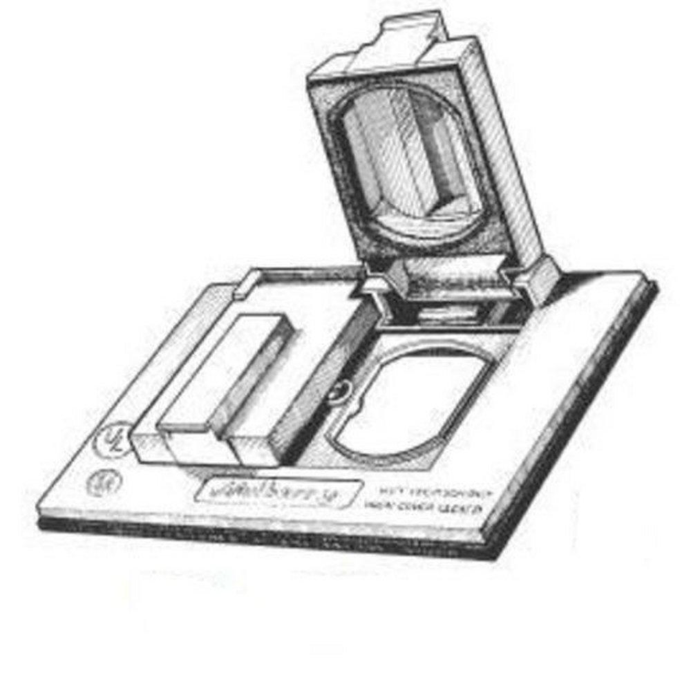 Mulberry Metal Products White Whirlpool Cover for Duplex Receptacle 