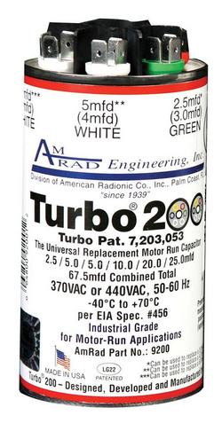 2.5 - 67.5 mfd 440/370V Round Multi Capacitor