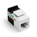 LEVITON White 5E Cat Quickport Connector 