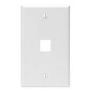 1-Gang 1-Port Standard Wall Plate in White