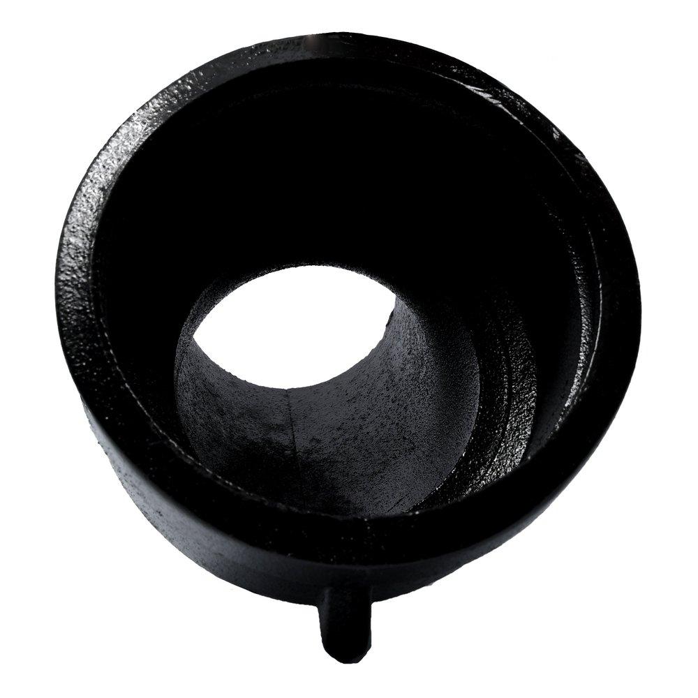 Black Spigot x Hub Extra Heavy Cast Iron 1/8 Degree Bend 
