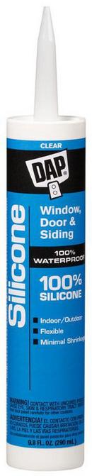 9.8 oz. Windows, Doors & Siding Silicone Rubber Caulk Sealant in Clear