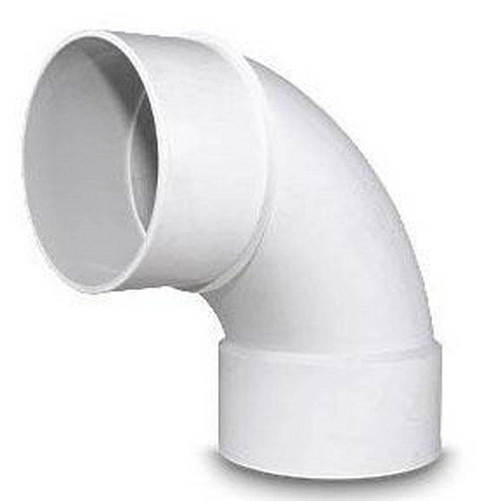 Multi-Fittings Corporation Hub x Spigot Solvent Weld Sewer Long Turn Straight SDR 35 PVC 90 Degree Elbow 