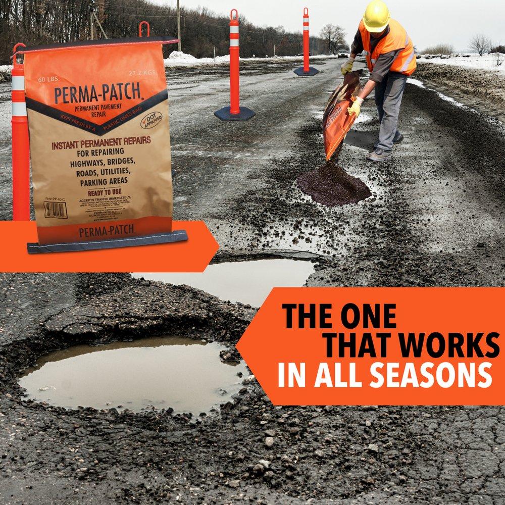 Perma-Patch Black Asphalt Cold Patch in Black 