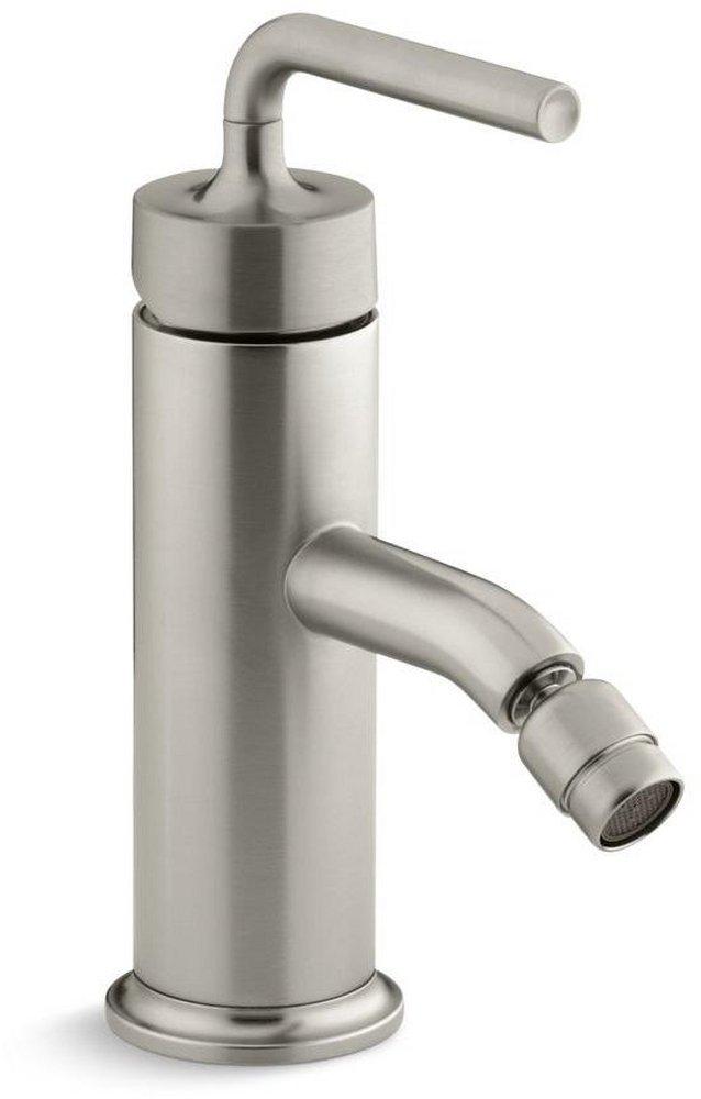 KOHLER Vibrant&reg; Brushed Nickel 2.2 gpm Bidet Faucet with Single Lever Handle 