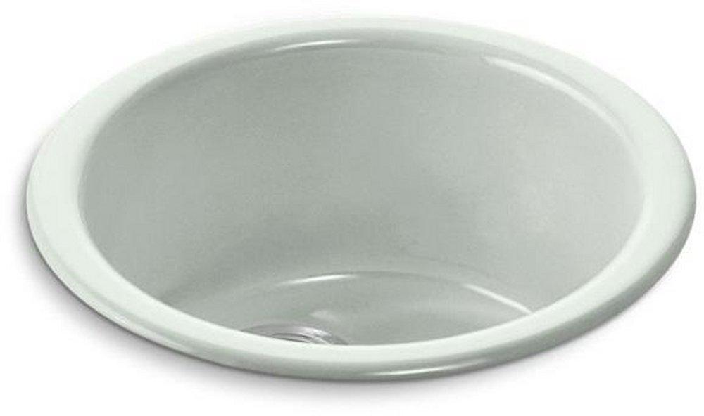 KOHLER Sea Salt&trade; 18-3/8 x 18-3/8 in. Drop-in and Undermount Cast Iron Bar Sink 