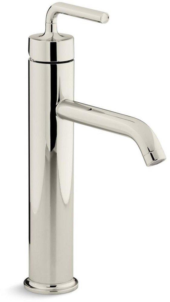 KOHLER Vibrant&reg; Polished Nickel Single Handle Vessel Filler Bathroom Sink Faucet 