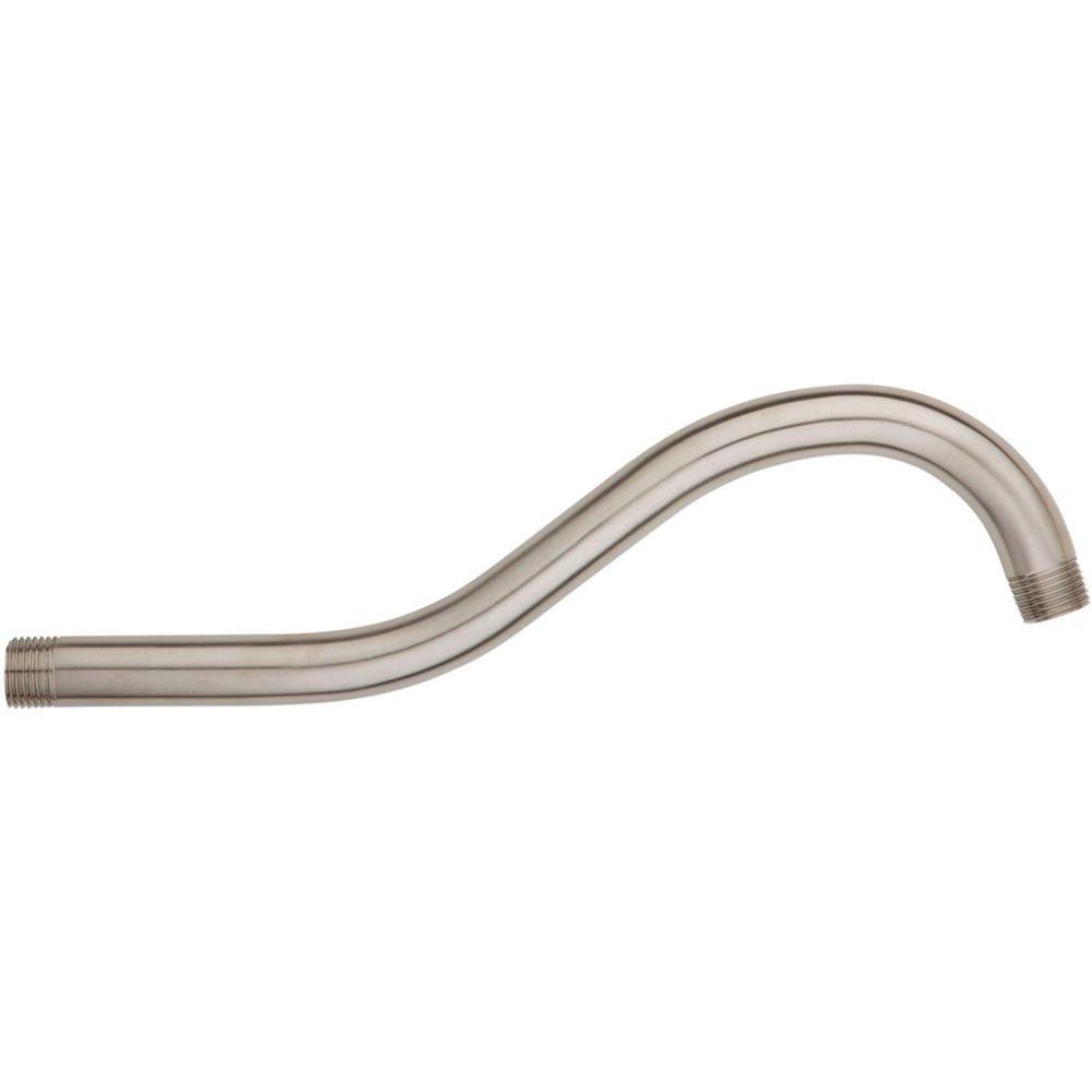 Pfister Brushed Nickel 1/2 x 11-11/32 in. NPT Metal Shower Arm 