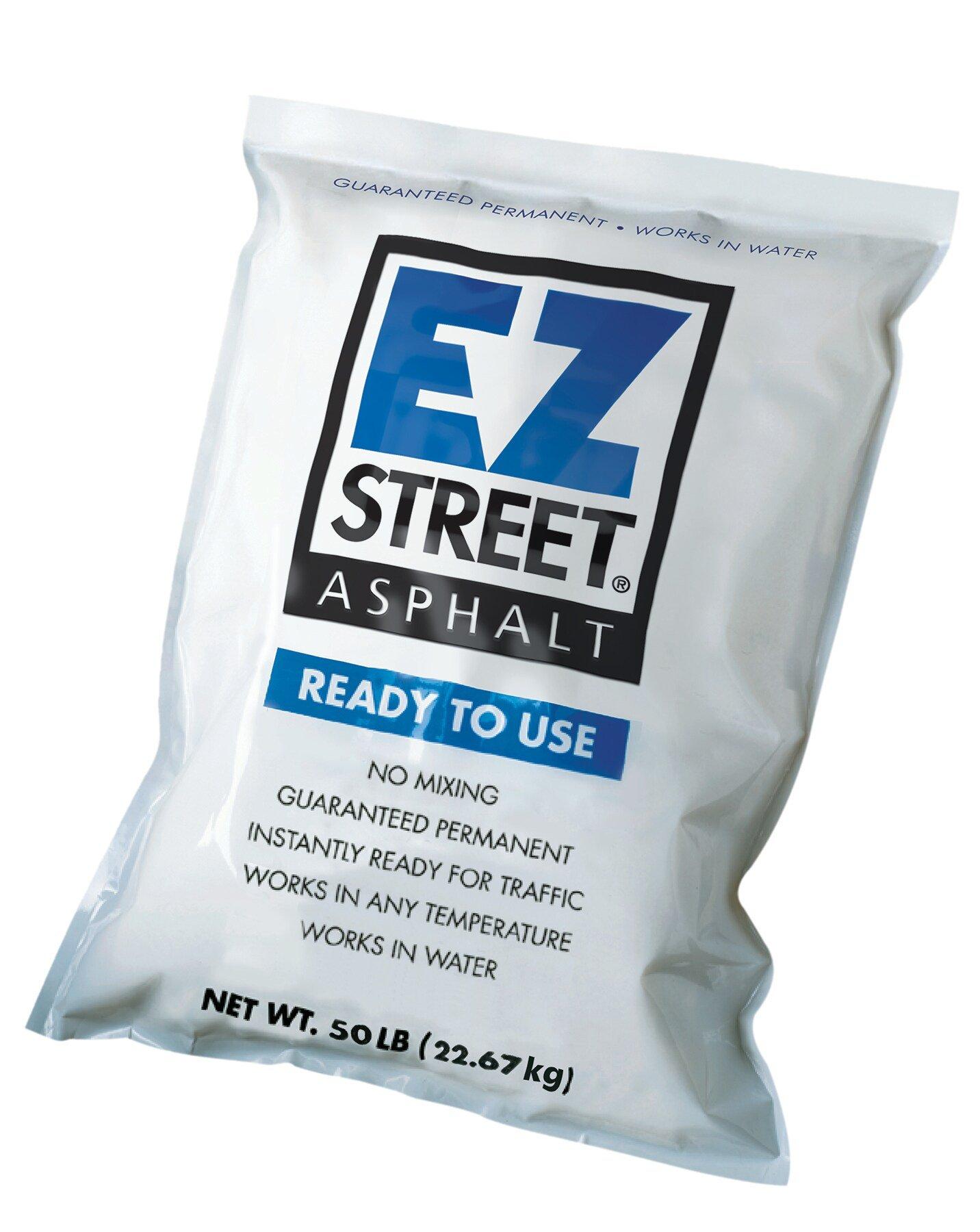 EZ Street Black Solid, Coated Stone and Petroleum-Like Odor in Black 