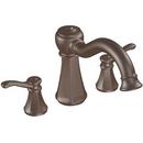 3-Hole Roman Tub Faucet with Double Lever Handle in Oil Rubbed Bronze