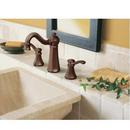 Moen Oil Rubbed Bronze 1.5 gpm 3-Hole Widespread Bathroom Faucet with Double Lever Handle 
