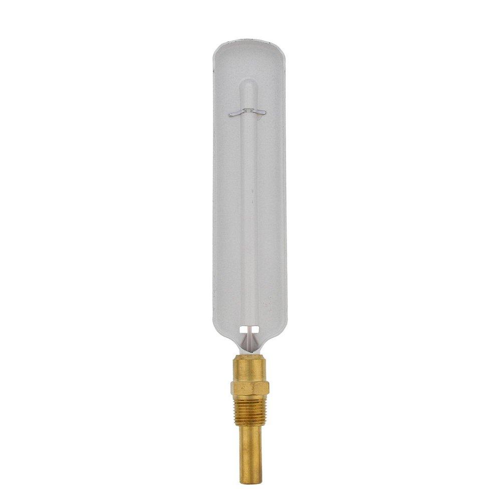 Jones Stephens White Brass Straight Thermometer 