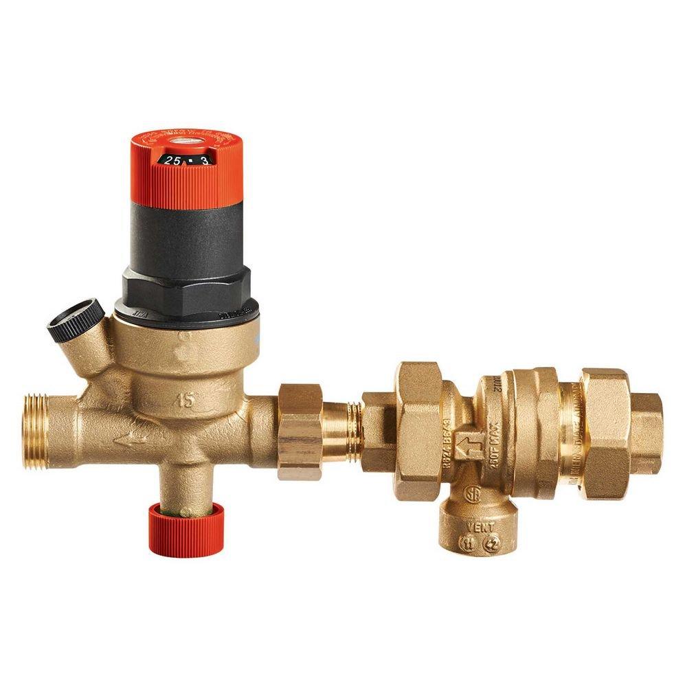 Resideo Black NPT Backflow Preventer and Boiler Fill Valve 