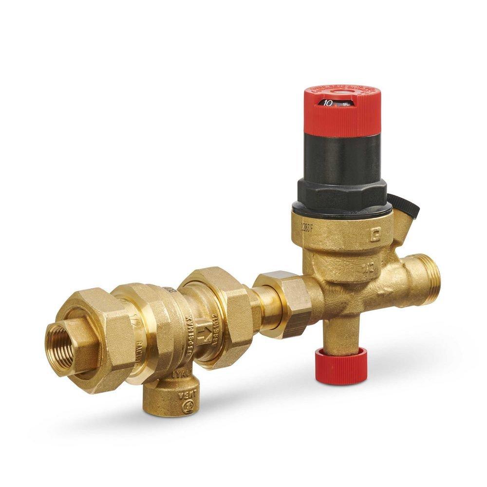 Resideo Black NPT Backflow Preventer and Boiler Fill Valve 