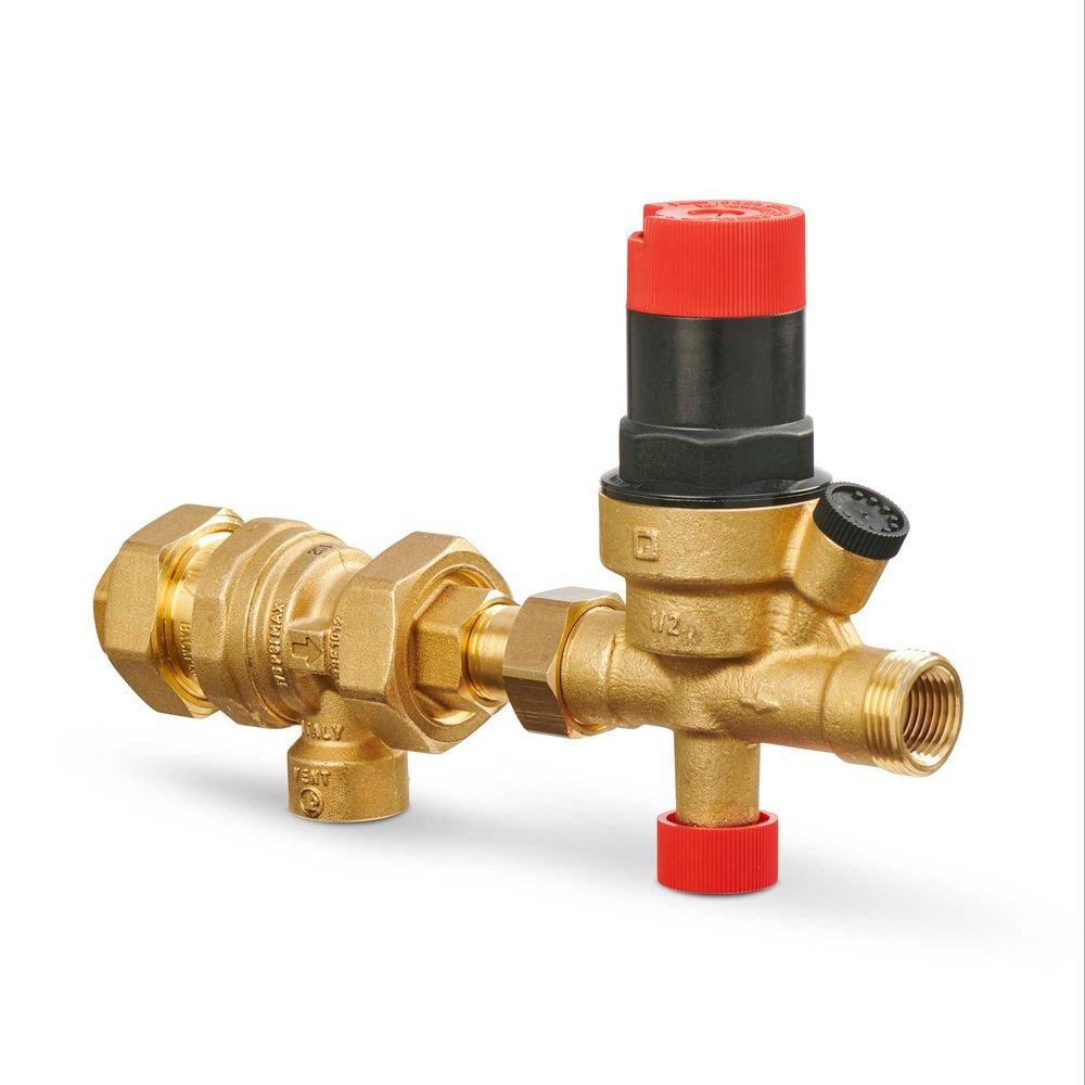 Resideo Black NPT Backflow Preventer and Boiler Fill Valve 