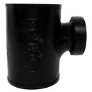 Black Spigot x Spigot x FNPT NH-119 Domestic Cast Iron Sanitary Tee 
