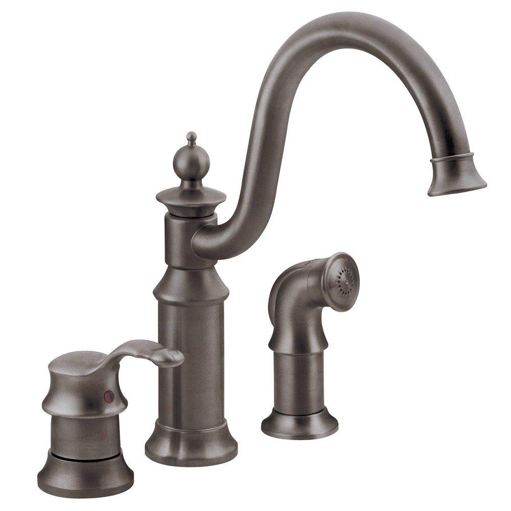 Moen Oil Rubbed Bronze Single Handle Kitchen Faucet 