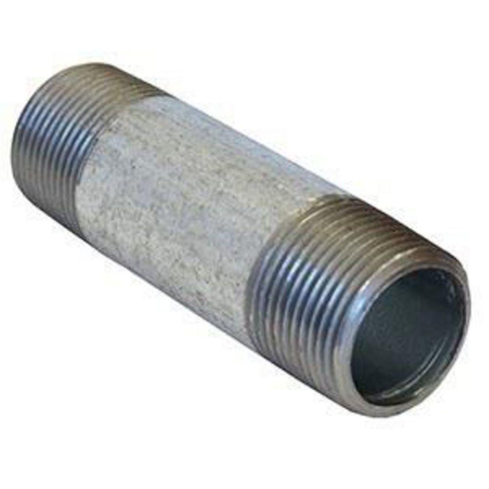 4 in. NPT Schedule 40 Standard Domestic Galvanized Welded Steel Nipple 