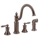 Moen Oil Rubbed Bronze Two Handle Widespread Kitchen Faucet 
