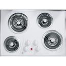 30 in. Built-In Electric Cooktop in White