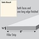 0.75 x 6 x 84 in. Filler Strips in Satin Biscuit