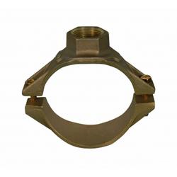 8 x 3/4 in. IP Brass Single Strap Saddle for PVC Pipe 8.63