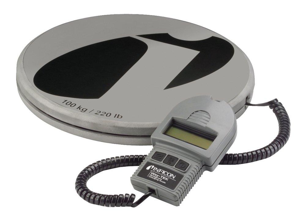 Inficon Silver Refrigerant Scale 