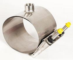 8 x 1 in. CC 200 psi Stainless Steel Single Strap Saddle