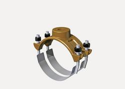 8 x 3/4 in. CC Bronze Double Strap Saddle