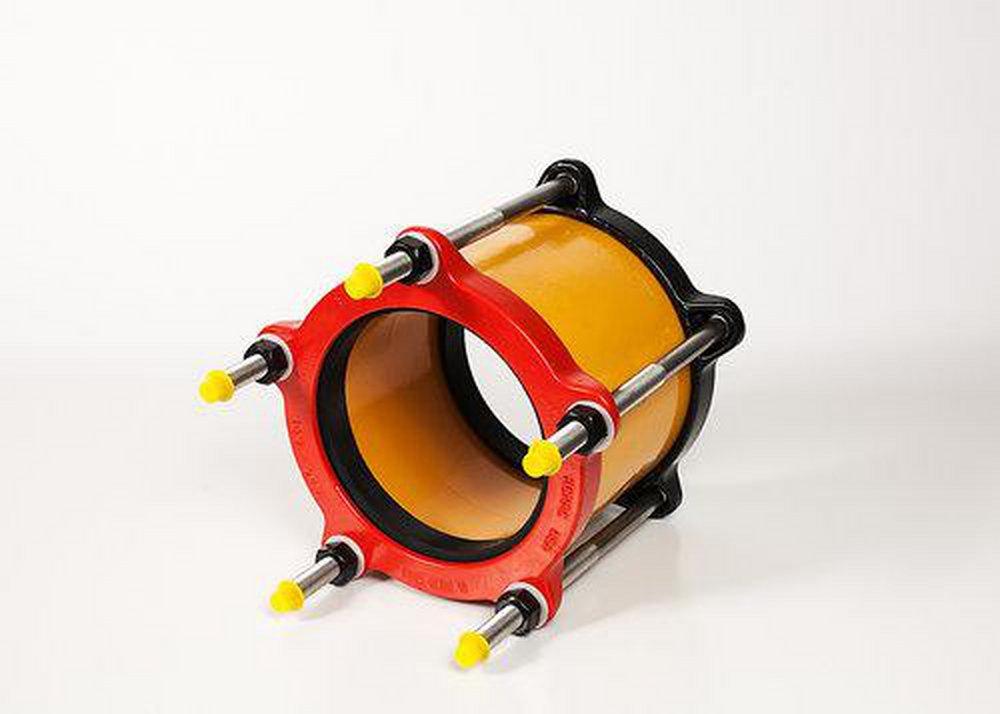 Romac Industries Red Ductile Iron Transition Coupling 