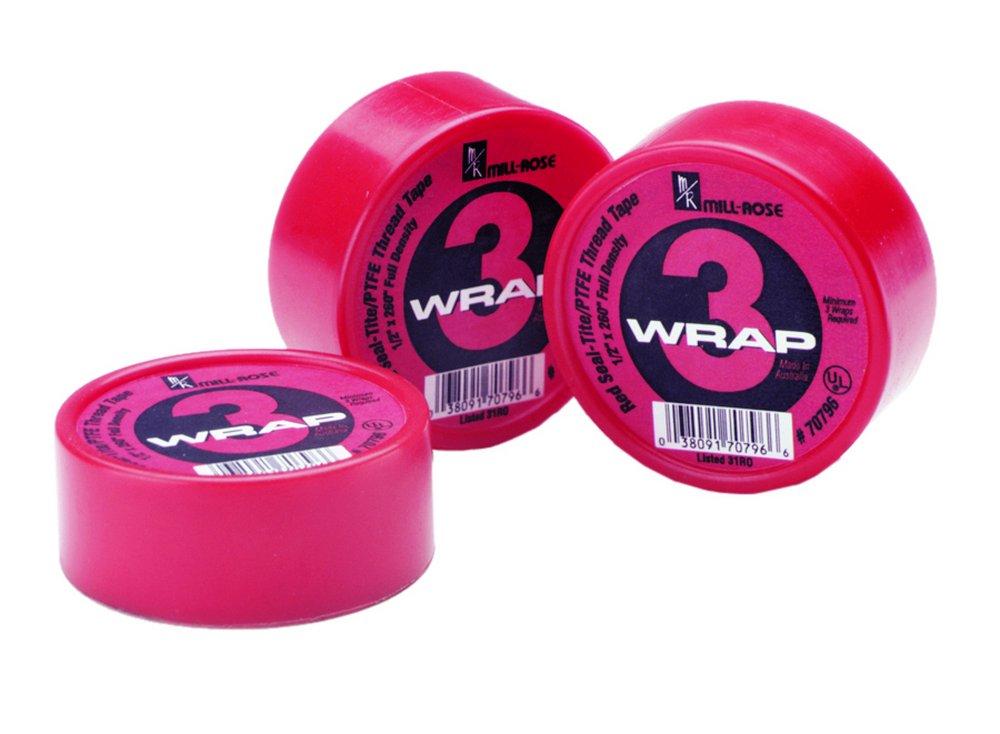 Mill-Rose Pink 1/2 in. Plumbers Tape in Pink 
