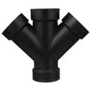 Black ABS DWV Double Wye 